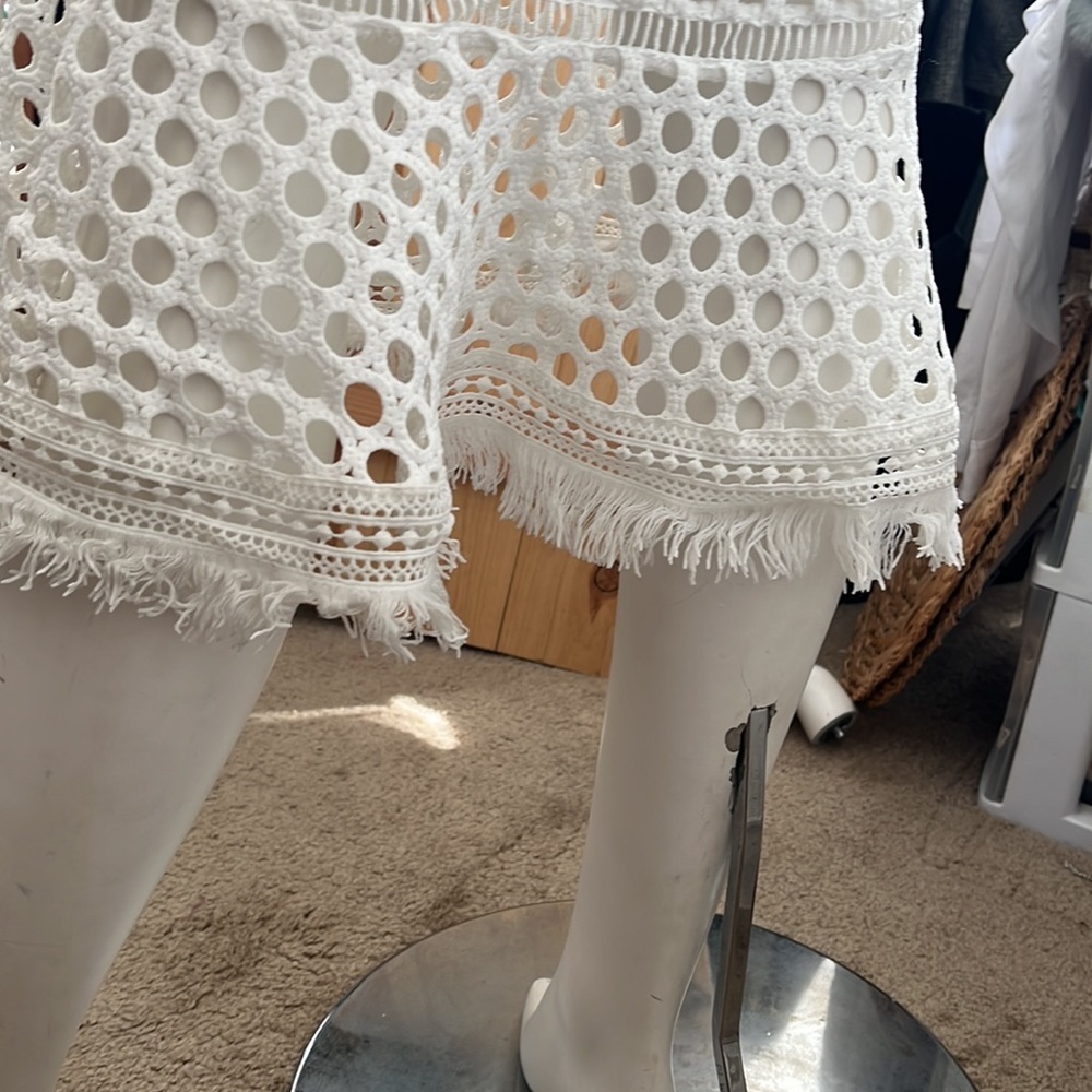 NWT Lulu's Dawn Of Luv Perfection White Lace Dress - Picture 9 of 13